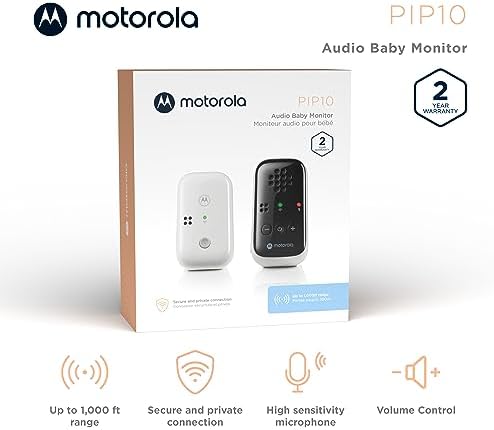 Motorola Nursery PIP10 Audio Baby Monitor - 1000ft Range - Image 2