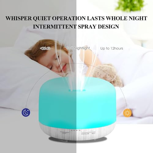 MOVOYEE Humidifiers For Bedroom Large Room Home - Image 3