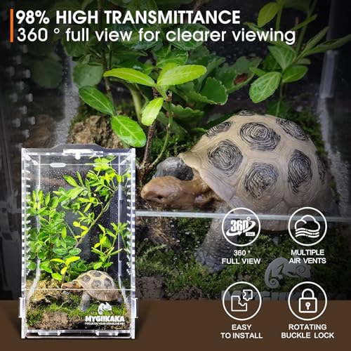 MYGIIKAKA Reptile Terrarium Breeding Tank, 7.87"x4.72"x4.33 - Image 4
