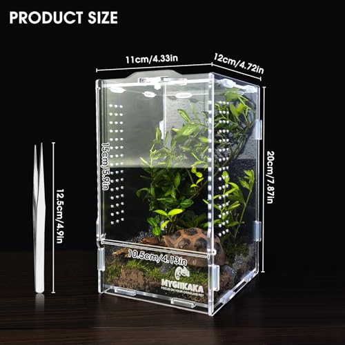 MYGIIKAKA Reptile Terrarium Breeding Tank, 7.87"x4.72"x4.33 - Image 2