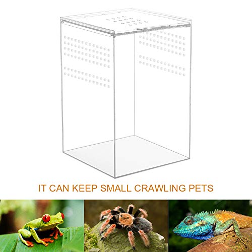 NANEEZOO Magnetic Acrylic Reptile Cage 6"x6"x9 - Image 4