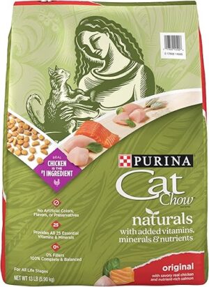 Purina Cat Chow Naturals Original Dry Cat Food – 13 lb