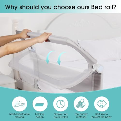 NUTIKAS Baby Bed Rail Guard - 47" Toddler - Image 3