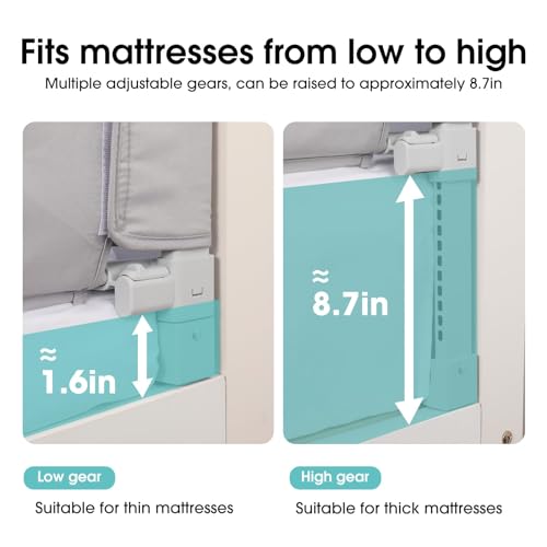 NUTIKAS Baby Bed Rail Guard - 47" Toddler - Image 5