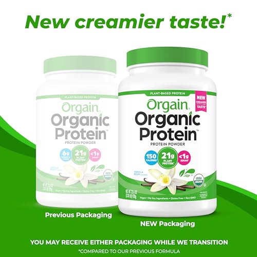 Orgain Vegan Protein Powder, Vanilla Bean, 21g Protein - Image 3