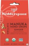 Wedderspoon Organic Manuka Honey Drops, Ginger & Echinacea, 20 Count