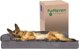 Furhaven Orthopedic Dog Bed – Jumbo/XL – Platinum Gray