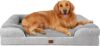 EHEYCIGA Orthopedic XL Waterproof Memory Foam Dog Bed, Grey