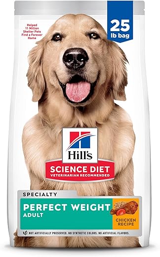 Hill's Science Diet Perfect Weight Adult Dog Food, 25 lb