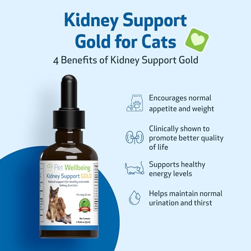 Pet Wellbeing Kidney Support Gold for Cats – 2 oz - Image 3