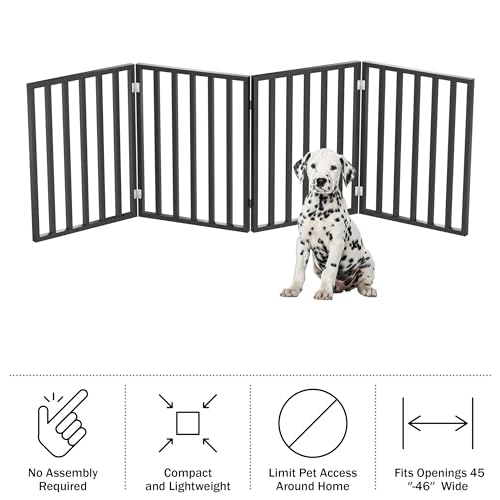 PETMAKER Indoor Pet Gate - 4-Panel Folding Dog Gate - Image 4