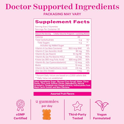 Pink Stork Total Postnatal Vitamin Gummies - 60 Gummy Vitamins - Image 4
