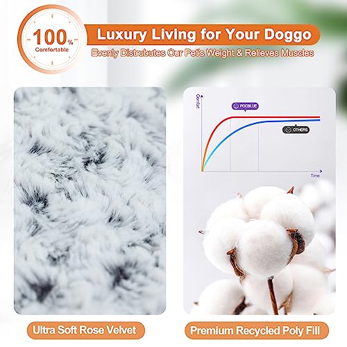 POCBLUE Deluxe Washable Dog Bed, 36" x 23 - Image 3