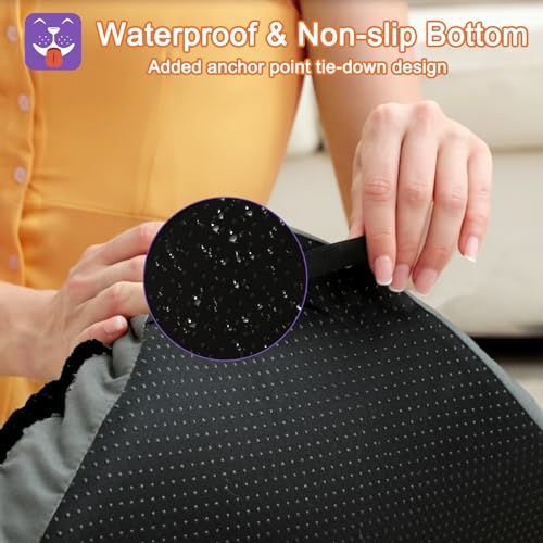 POCBLUE Deluxe Washable Dog Bed, 36" x 23 - Image 4