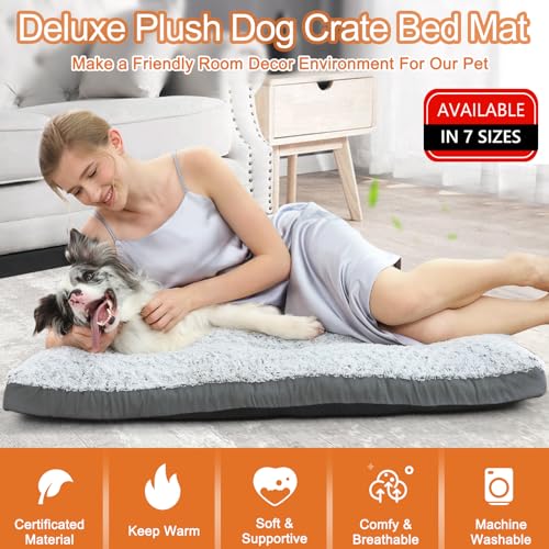 POCBLUE Deluxe Washable Dog Bed, 36" x 23 - Image 2