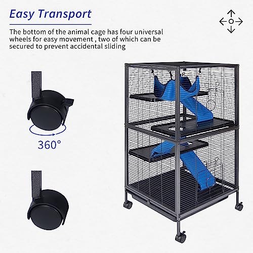 Polar Aurora 4 Tier Steel Small Animal Cage Kit X1Y2Z - Image 3