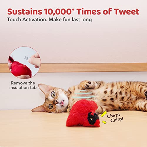 Potaroma Cat Toys Chirping Birds 2 Pcs 4.0 - Image 5