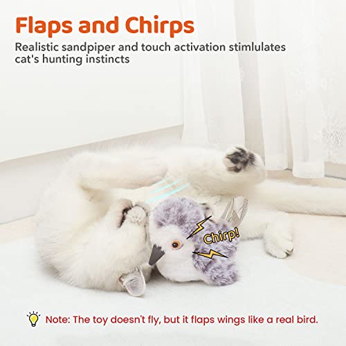 Potaroma Flapping Lifelike Sandpiper Chirp Tweet Toy - Image 2