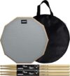 AAGUT Practice Pad Set with Drumsticks, 12 Inch