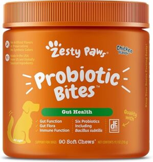 Zesty Paws Probiotics For Dogs – Digestive Enzymes DE111