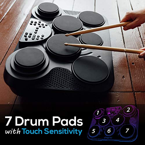 Pyle Portable Tabletop Drum Set PTED01 - Image 5