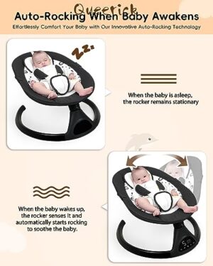 Queerick Baby Swing With Bluetooth And Music