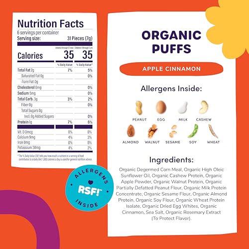 Ready, Set, Food! Early Allergen Introduction Snack Puffs (AC & PB, 2-Pk) - Image 5