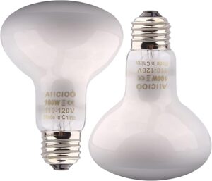 Aiicioo Reptile Basking Light Bulb – 100W