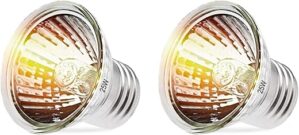 NBIIUYIGE Reptile Heat Lamp Bulbs – UVA/UVB 25W