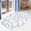 LIVEBOX Road Traffic Kids Rug 4’x6′ Washable