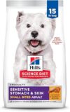 Hill’s Science Diet Sensitive Stomach & Skin Dry Dog Food, Chicken Recipe, 15 lb Bag