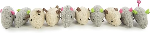 SmartyKat Skitter Critters Catnip Toys - Set of 10