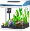 TARARIUM Small Fish Tank Starter Kit w/LED