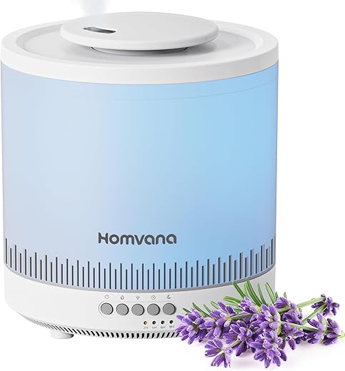 Homvana Small Humidifiers, 1.8L Cool Mist Humidifier