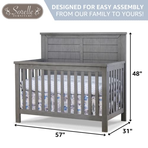 Sorelle Furniture Westley 4-In-1 Convertible Crib, Chocolate Bisque - Image 5