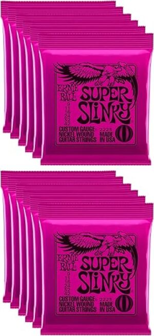 Ernie Ball Super Slinky 9-42 (12 Pack Bundle)