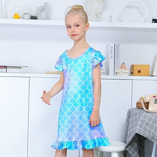 Sylfairy Girls Unicorn Nightgown Princess Pajama Dresses - Image 3