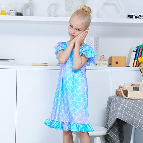 Sylfairy Girls Unicorn Nightgown Princess Pajama Dresses - Image 2