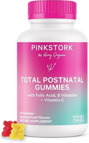 Pink Stork Total Postnatal Vitamin Gummies – 60 Gummy Vitamins
