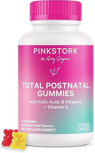 Pink Stork Total Postnatal Vitamin Gummies - 60 Gummy Vitamins