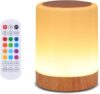 OORUN Touch Bedside Lamp, 13 RGB Colors, USB Rechargeable