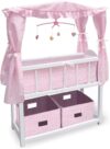 Badger Basket Toy Doll Bed with Storage Baskets