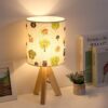 HAITRAL Tripod Table Lamp With Cartoon Lampshade