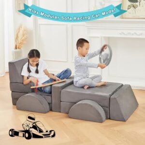 TROOPVILLE 10pcs Modular Kids Play Couch