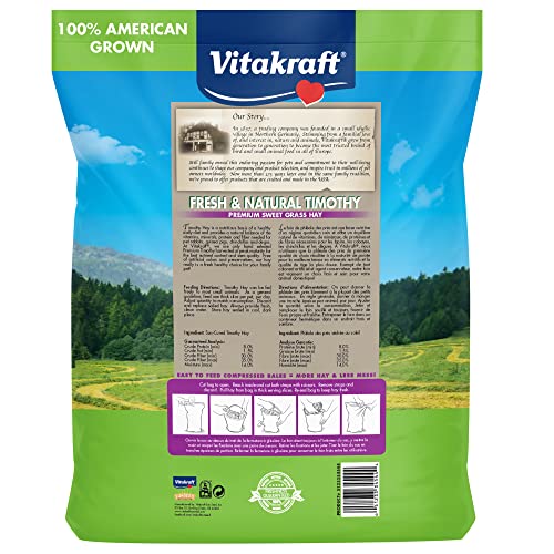 Vitakraft Timothy Hay for Guinea Pigs, Rabbits, Chinchillas - 3.5 lbs - Image 2