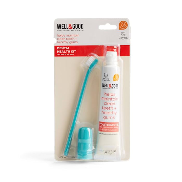 Well & Good Cat Dental Health Kit, Chicken Toothpaste, 2.5 oz - Image 2