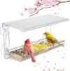 SUNALLY Window Bird Feeder With Strong Suction Cups