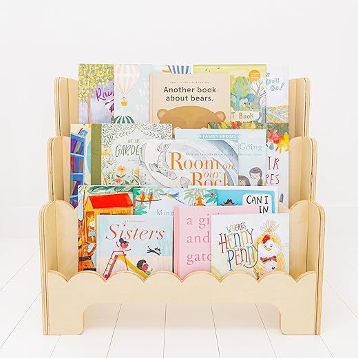 Fable Twig Wooden Kids Bookshelf 3-Tier Montessori