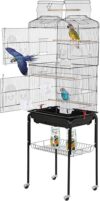 BestPet Wrought Iron Bird Cage With Stand