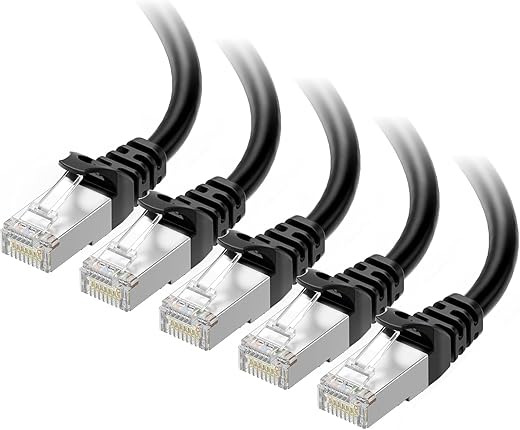 Cable Matters 10Gbps 5-Pack Shielded Cat6A Ethernet Cable